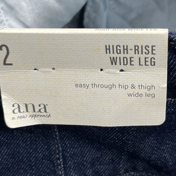 a.n.a  A New Approach ana High Rise Wide Leg Jeans Womens Size 2 Dark Wash $54 - Picture 16 of 16
